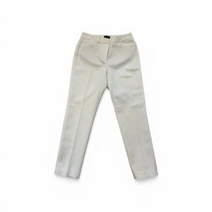 White House Black Market white Textured Trousers